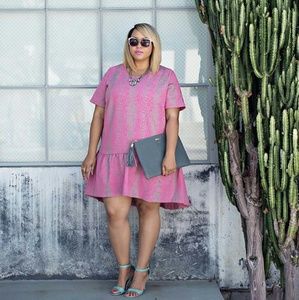 Simplybe pink snakeprint Dress